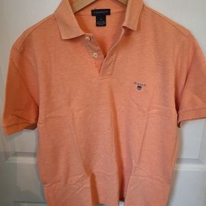 (735) Gant's Men's Short Sleeve Three Button Polo Shirt, Size: Small Color: Pe…